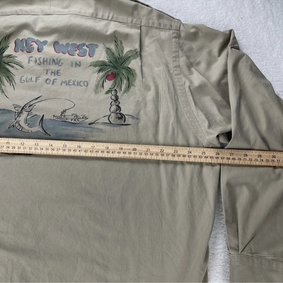 VTG 90's Polo by Ralph Lauren Key West Fishing Military Safari Style Shirt L - Picture 9 of 12